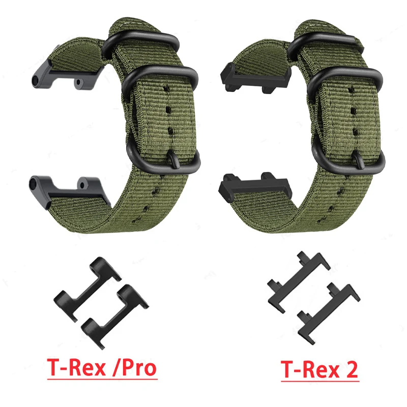 Nylon Watch Strap para Huami Amazfit T-rex 2 Pro, Cinto Desportivo, Pulseira Smartwatch, Cinto Acessórios