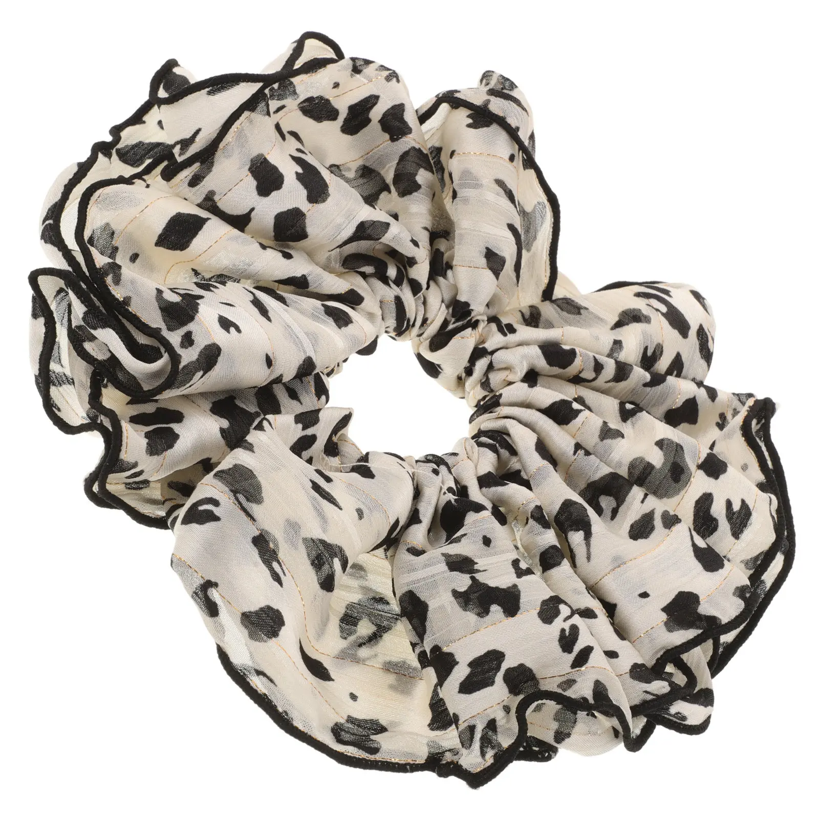 Bulk Large Leopard Print Scrunchies Elastic Hair Bands for Thick Hair Women Ponytail Holders Leopard Print Scrunchies