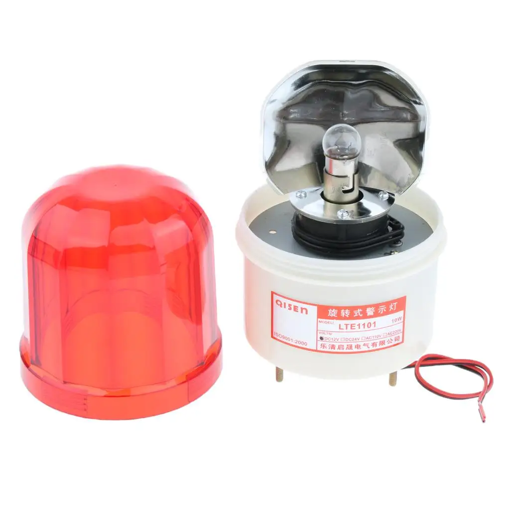 LED Alarm Strobe Light Rotating Beacon Lamp 12V Flash Signal for Industry Security Automation Workshop Boat Use