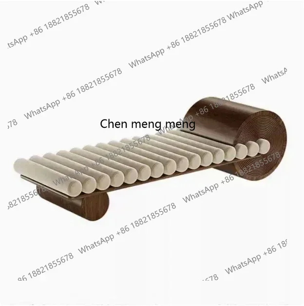 

D178 new styleItalian sofa stool fabric medieval solid wood master bedroom end of bed tea table bench