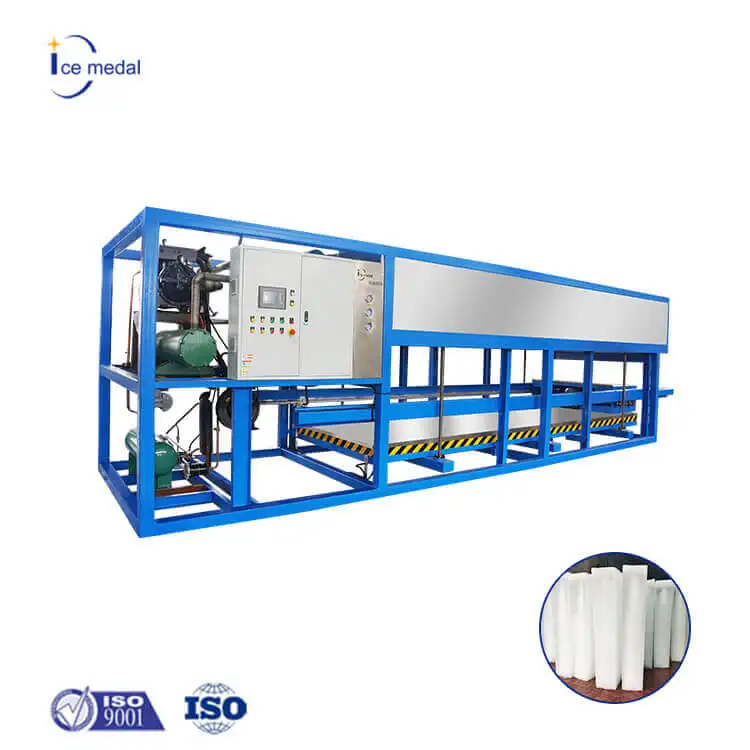 Icemedal Direct Cooling 3 Ton Daily Automatic Direct Cooling Ice Block Machine For Edible Ice Block