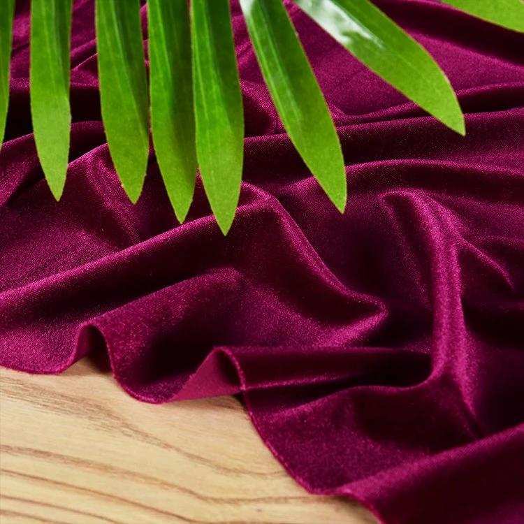 Solid color soft four sided elastic velvet fabric gold velvet sewing cheongsam fashion dress fabric, priced by meter DIY fabric