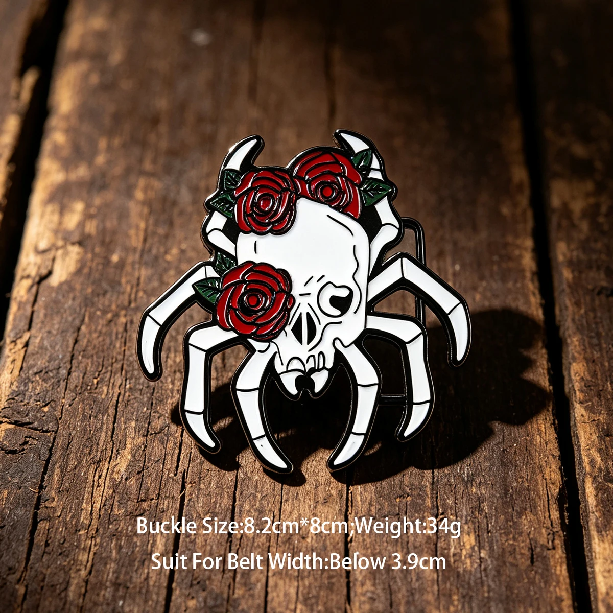Gothic New 3.7cm 3.8cm 3.9cm Spider Lion Snake Designer Punk Belt Buckle Fashion Men and Women's  Alloy Plate Buckle view 6