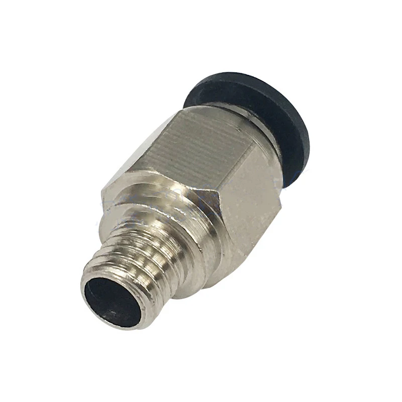 FLSUN V400 3D Printer Part Extruder Pneumatic Connector Extrusion Fittings 4mm PTFE Tube Feed Remote Bowden M6 Thread