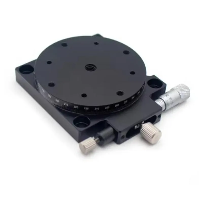 Manual R-Axis Rotary Stage Precision Fine Adjustment Turntable Work Platform RS60-L