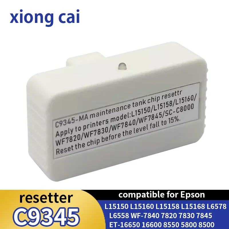 C9345 Ink Maintenance Box Chip Resetter compatible For Epson L15158 L15168 ET16650 ET16600 ET-5800 5850 5880 ST C8000 Waste Tank