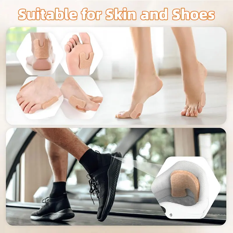 U-vormige middenvoetpads, meta-pads en kussens voor middenvoetgebieden - voor eelt, hielen en meer, draagbare eeltpads voor dames en heren