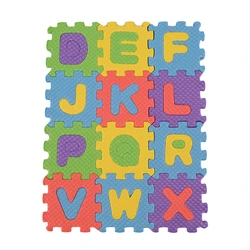 5x5cm Letter Alphanumeric Mats 3D Puzzle Soft Floor Baby Crawling Play Foam Kids Carpet Intellectual Educational Toy 36pcs/set