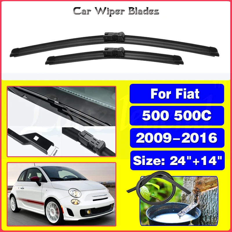 

Car Wiper Blades for FIAT 500 500C 2009~2016 Front Window Windshield Windscreen Car Accessories 2010 2011 2012 2013 2014 2015