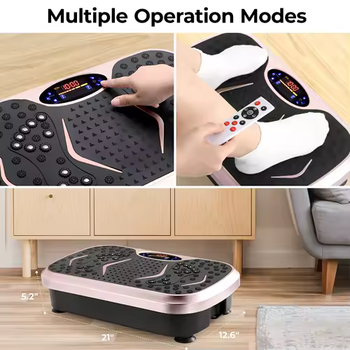 Vibration Plate Exercise Machine, Vibration Plate for Lymphatic Drainage, Whole Body Workout Vibrate Fitness Platform - Image 4