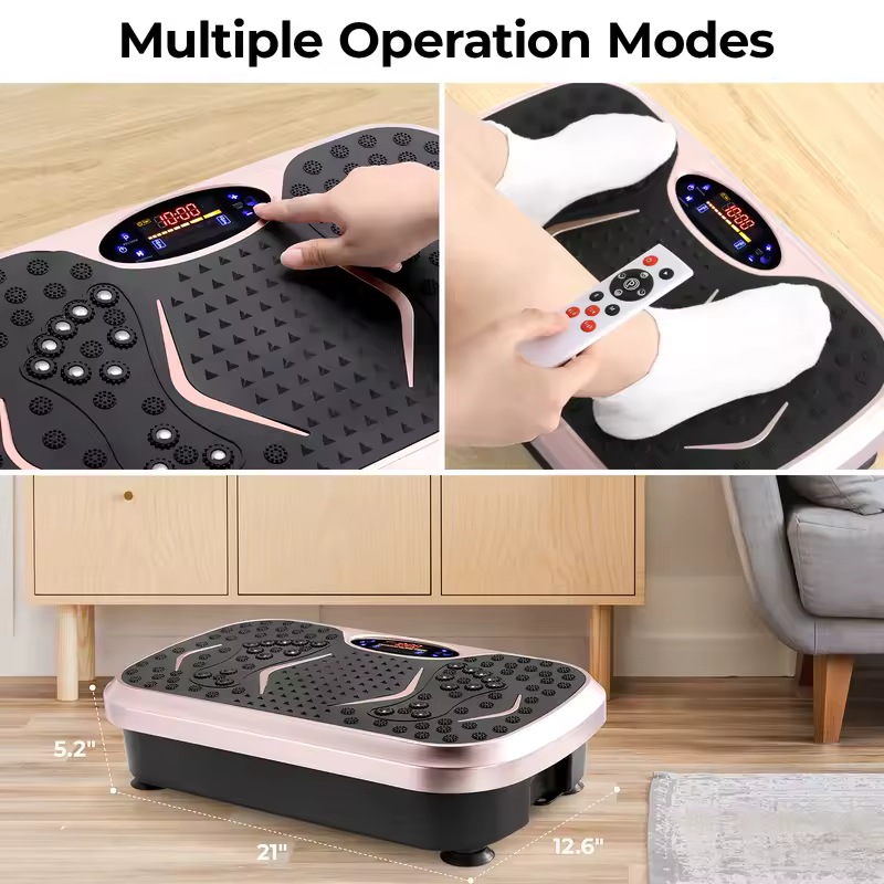 Vibration Plate Exercise Machine, Vibration Plate for Lymphatic Drainage, Whole Body Workout Vibrate Fitness Platform - Image 4