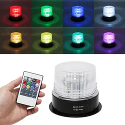Car Led Roof Strobe Light RGB Warning Top Emergency Traffic Indication Revolving Signal Safey Lamps Daylight Auto Accessories