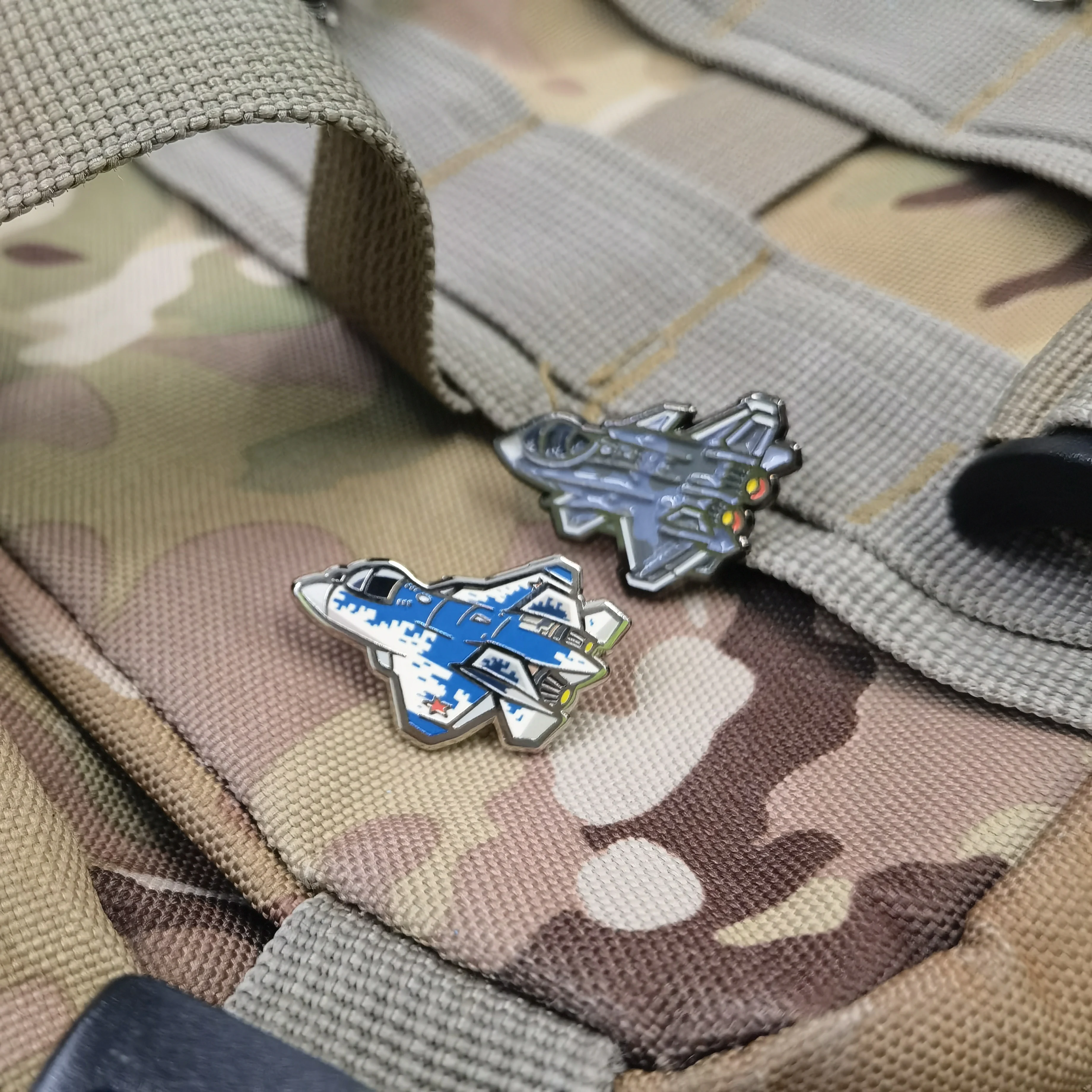 Original Chibi Airplane Badge Vintage Pilot Pin for Denim Jackets, Custom Backpack/Hat Emblem, Unique Aviation Gift Collectible view 5