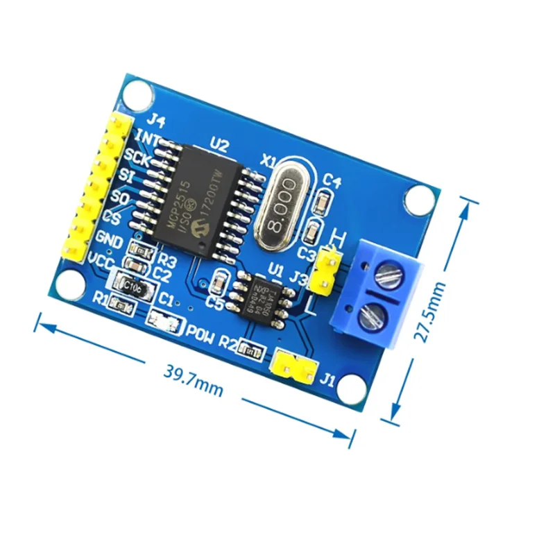 MCP2515 CAN Bus Module Board TJA1050 Receiver SPI For 51 MCU ARM Controller