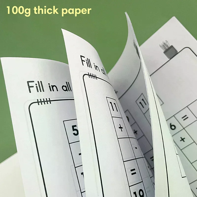 Math CrossWord Puzzles Addition Soustraction Multiplication Division Jeu croisé Cahier d'exercices mathématiques Montessori pour les enfants âgés de 5 à 8 ans