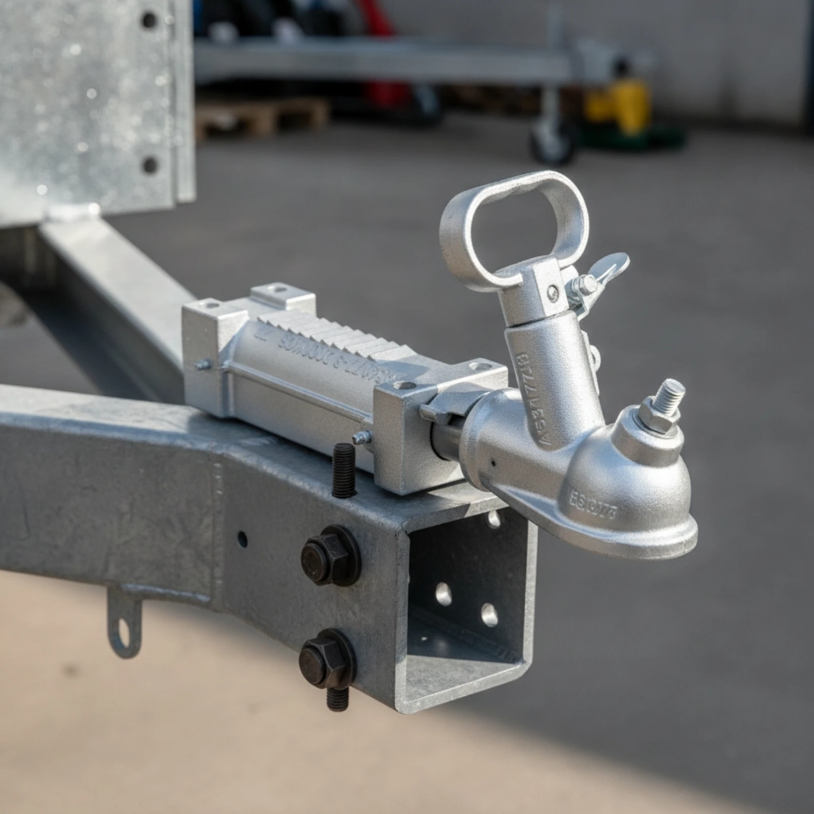 Trailer Connector with Locking Lever Heavy-Duty Trailer Hitch Coupler Hardware Rigid