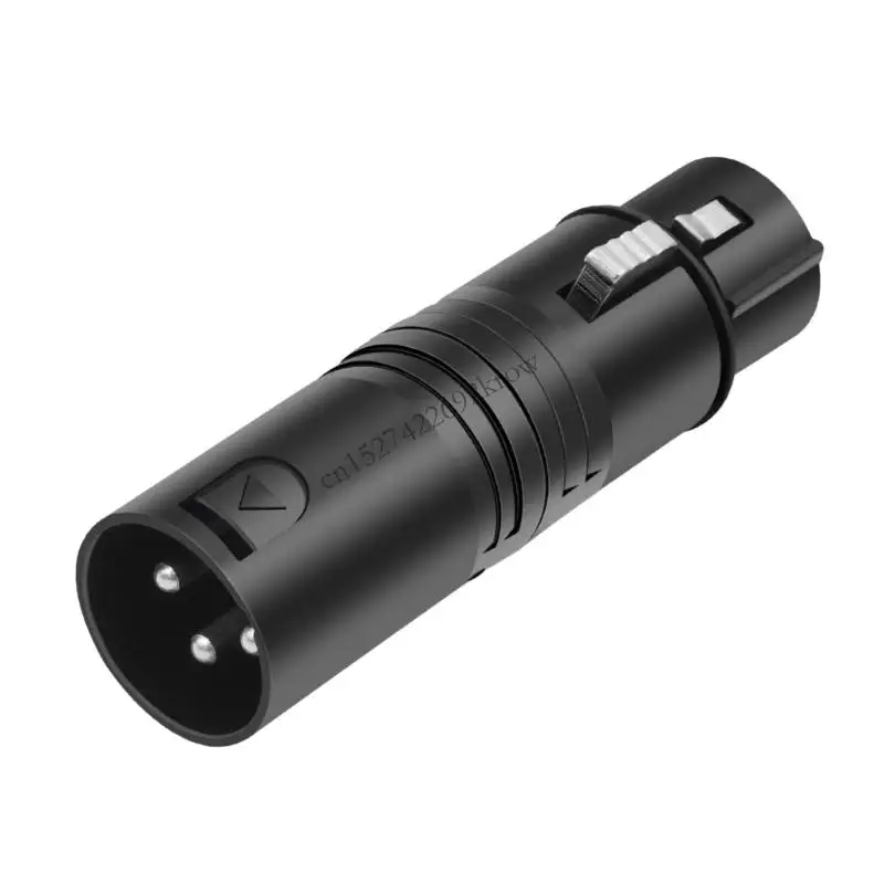 Male To Female 3Pin Coupler With Loose Design For Professional Systems Streaming Metal Housing Transfer R9CB
