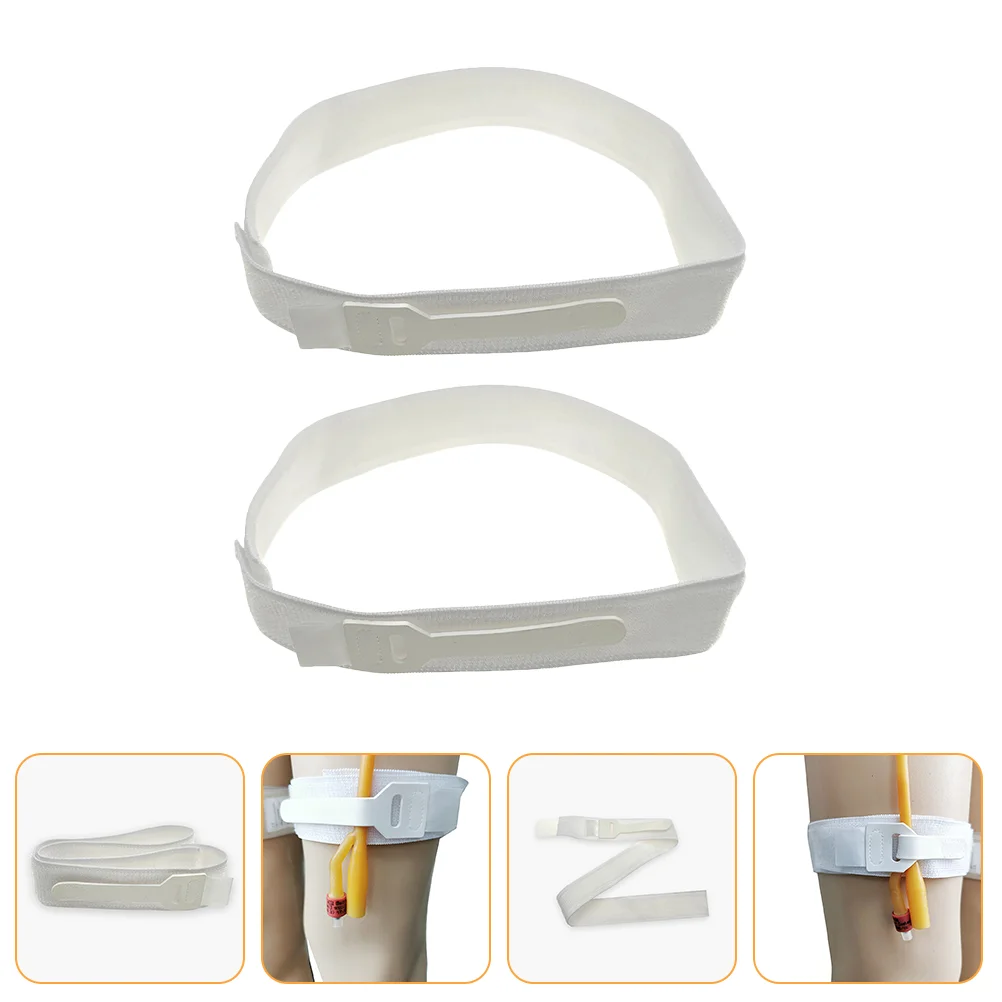 2 Pcs Catheter Strap Accessory Hospital Leg Straps Multifunction Portable Band Spandex Professional Premium Fixator