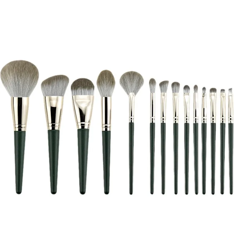 50Sets 14Pcs/Sets Makeup Brushes Soft Fluffy Makeup Tools Cosmetic Powder Eye Shadow Foundation Blush Blending Beauty Make RX