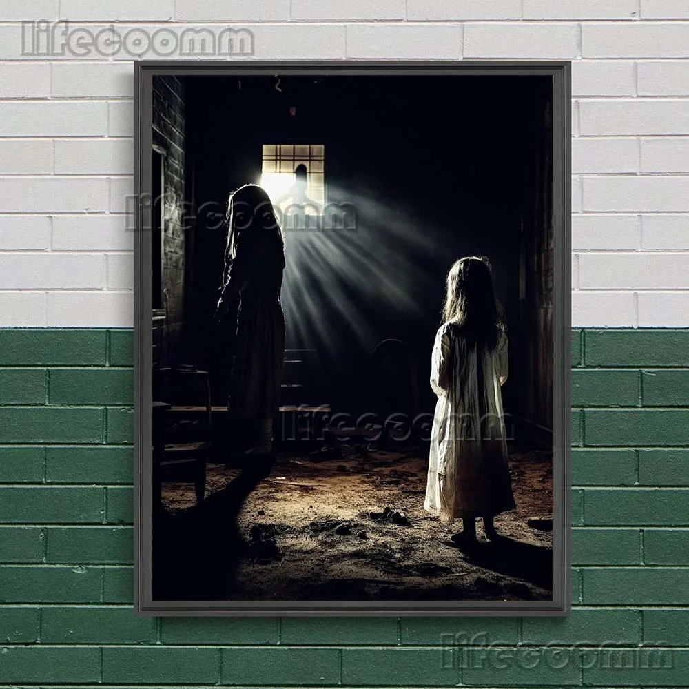 Ghost Children Trapped In Swamps And Haunted Houses Vintage Wall Art Canvas Painting Lonely Soul Art Poster And Print Home Decor