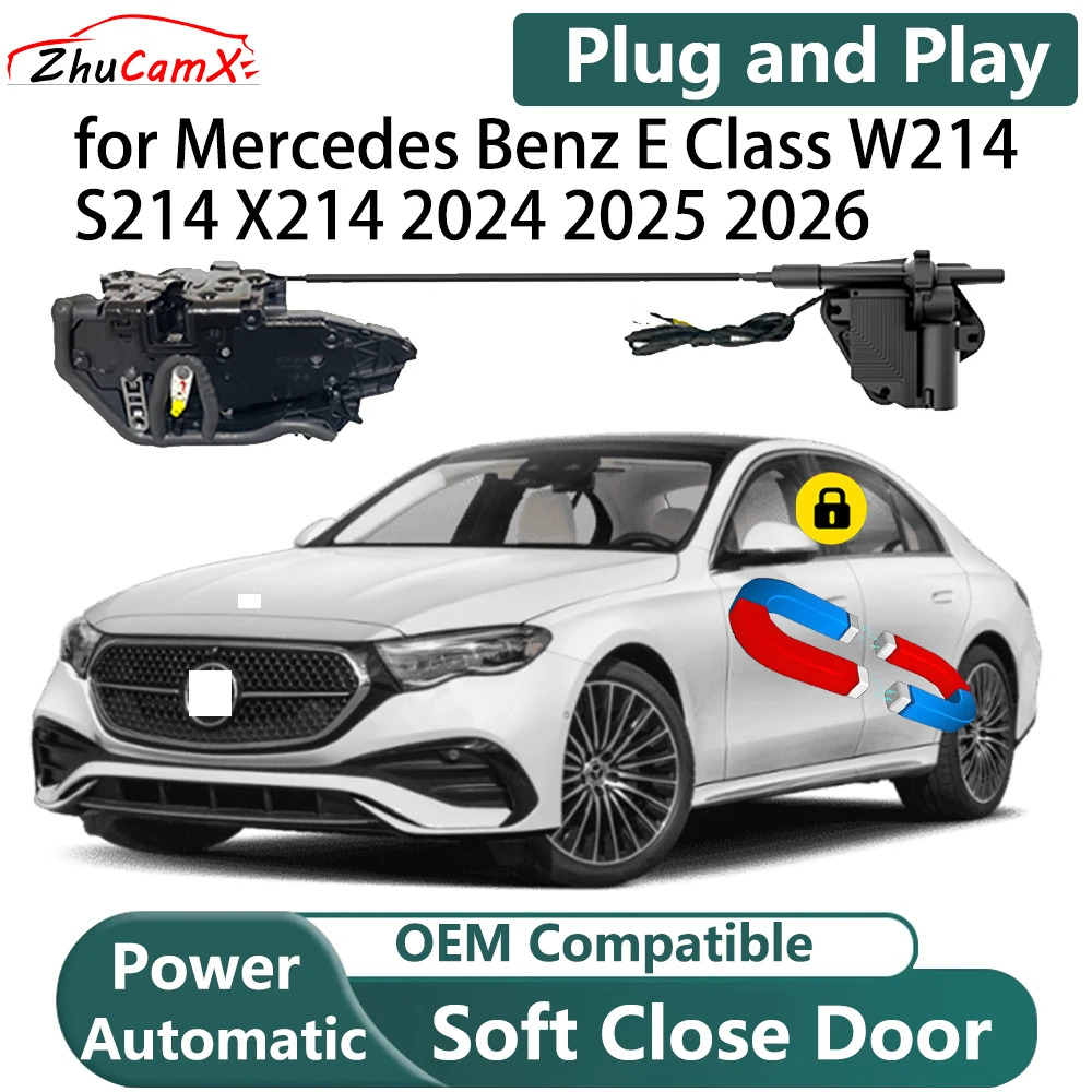 

for Mercedes Benz E Class W214 S214 X214 2024-2026 Car Auto Smart Electric Soft-Close Closing Closer Power Door Latch Kit System