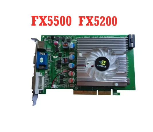 

100% High Quality New nVIDIA GeForce FX5500 PCI Graphic Card FX 5500 256MB 128bit DDR VGA / VGA PCI Video Card