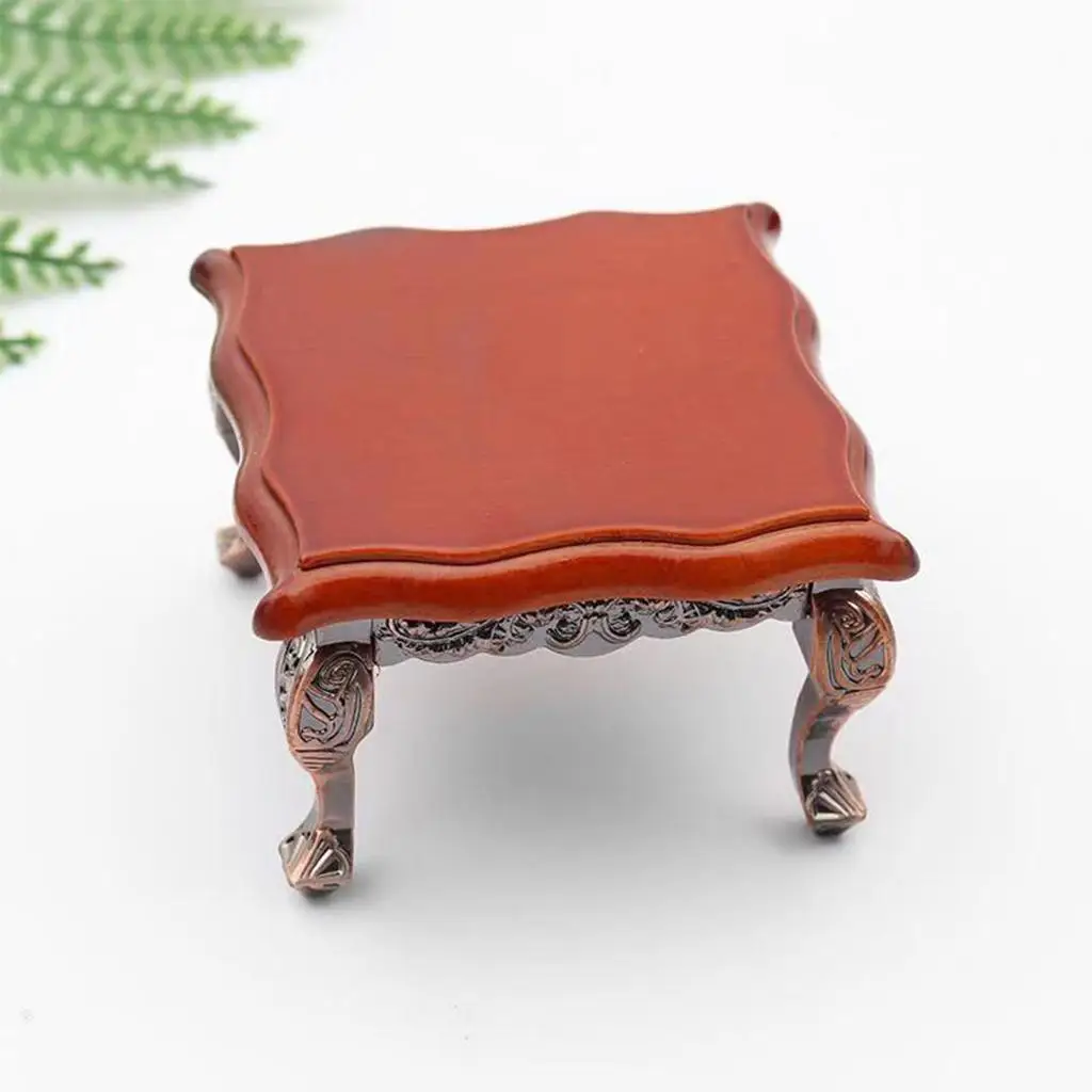 Dollhouse Furniture Table with 4 Wooden Chairs 1 12 Scale Miniature Set for Doll House Kitchen Dining Room Living Room Pretend