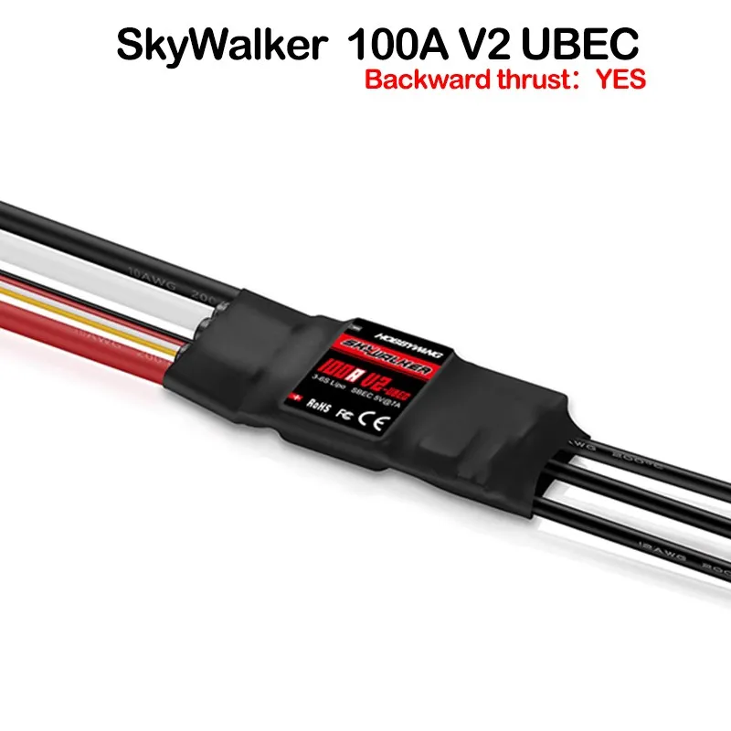 Hobbywing Skywalker Brushless ESC Speedcontroller, Ubec para RC Quadcopter Avião e Helicóptero, 20A 30A 40 50A 60 80A 100A