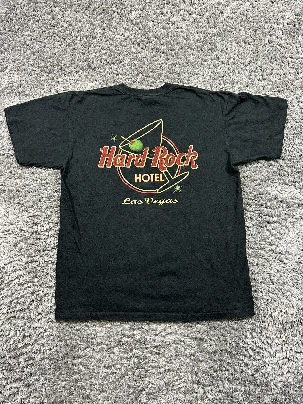 Vintage Hard Rock Hotel Las Vegas Martini T Shirt Large long sleeves