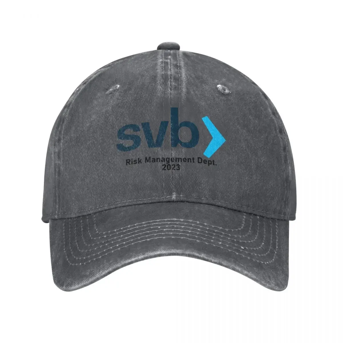 Silicon Valley Bank Risk Management Dept 2023 Funny Finance Meme Design Gift Baseball Cap Hood Rugby Trucker Cap Mens Women's