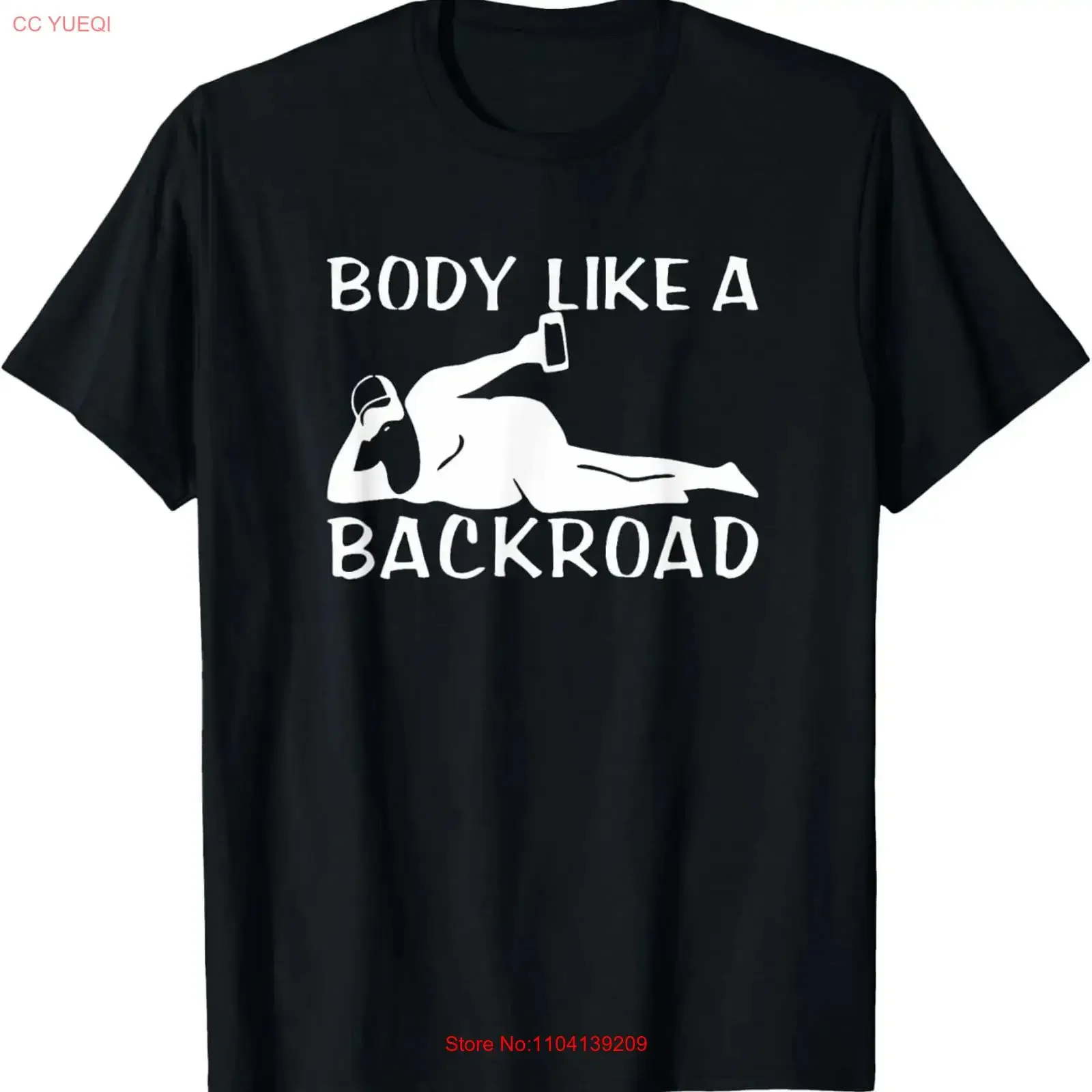 Body Like A Backroad THE ORIGINAL Back Road T Shirt vintage Washed homme streetwear Breathable Stylish Slightly