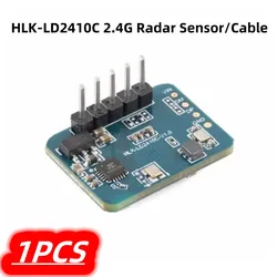 1Pcs/lot New HLK-LD2410C LD2410C 24G mmWave FMCW Millimeter 5M Wave Human Presence Status Radar Sensor Motion Detection Module