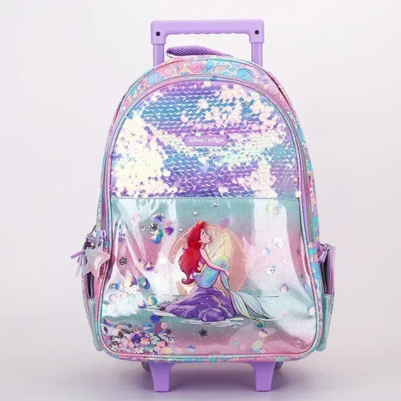 Hot Sale Smiggle Trolley Backpack For Primary And Secondary School Students Large Capacity Load Reducing Tugboat Bag Girls& Boys