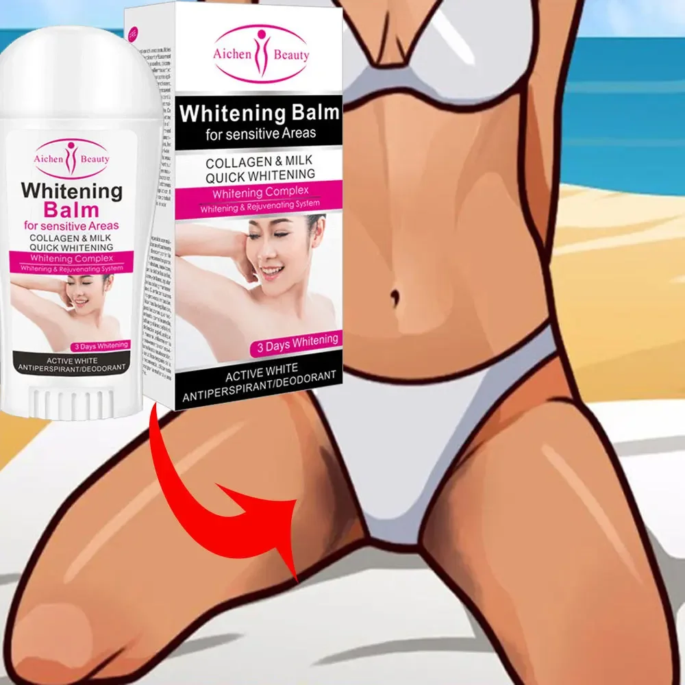 

3Days Armpit Whitening Cream Skin Lightening Bleaching Cream for Underarm Dark Skin Legs Knees Whitening Intimate Body Lotion