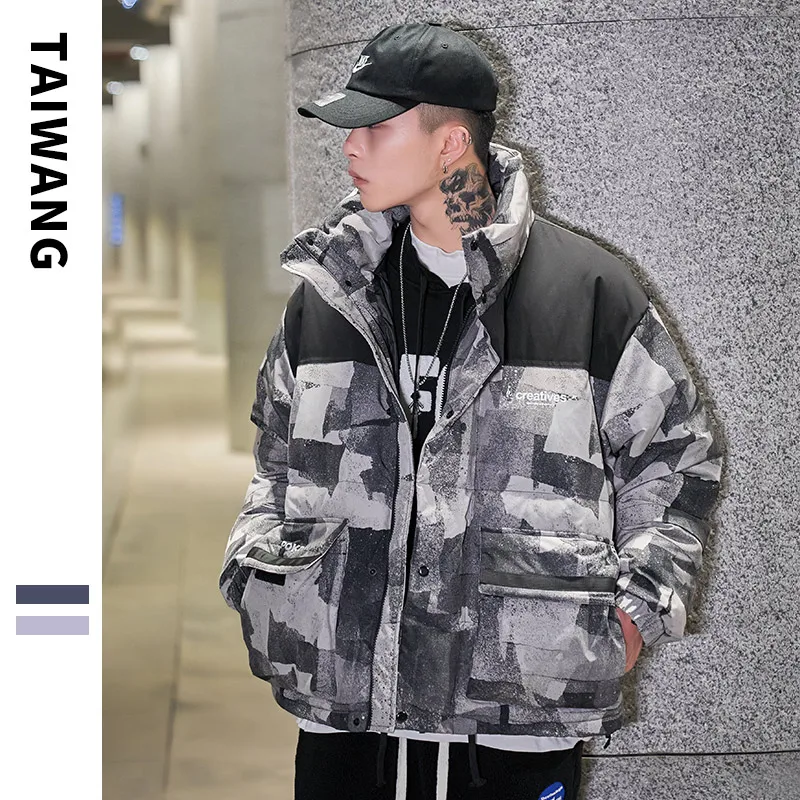 

Оригинальный мужской пуховый жилет 2025 года, новая зимняя коллекция, свободный крой, молодежный стиль, белый пуховый жилет для подростков и молодых взрослых