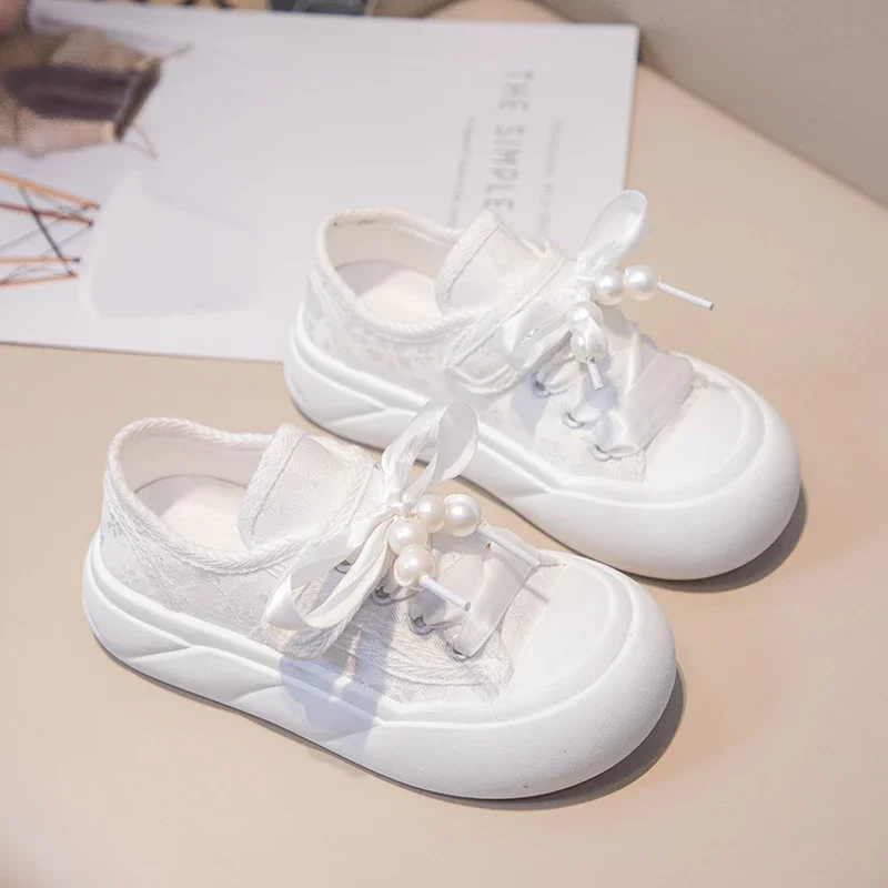 26-37 nuove scarpe di tela per bambini estive per scarpe da ginnastica da ragazza Casual scarpe firmate per bambini in esecuzione moda antiscivolo