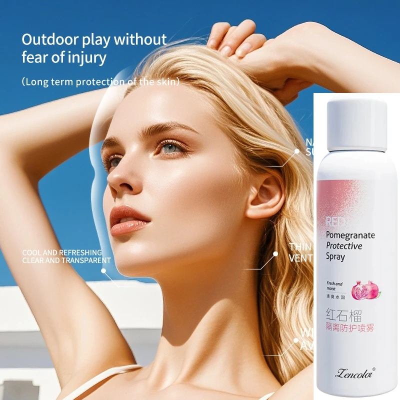 

Red Pomegranate Sunscreen Spray Hydrating Moisturizing Anti-UV Isolation Protective Sunscreen Lotion Face Mists