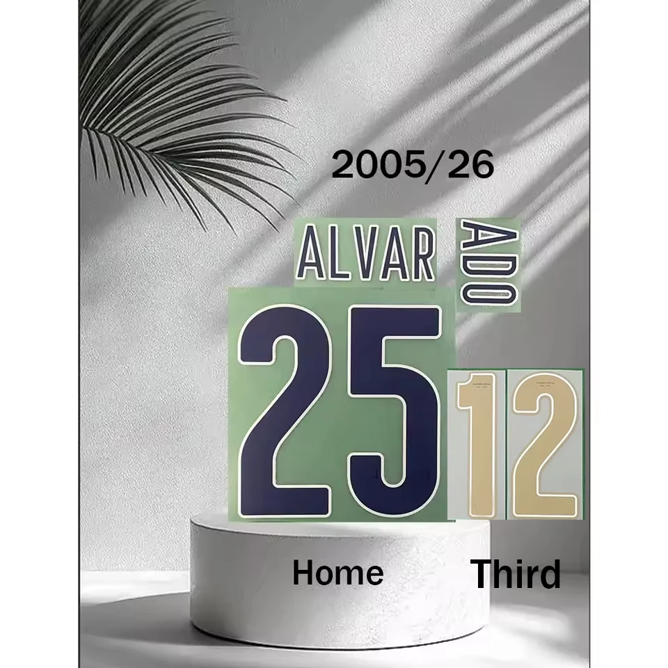 Juego de nombres y números de fútbol Chivas 2025/26, parche termoadhesivo PULID9O de calidad AAAA para camiseta de fútbol 2026