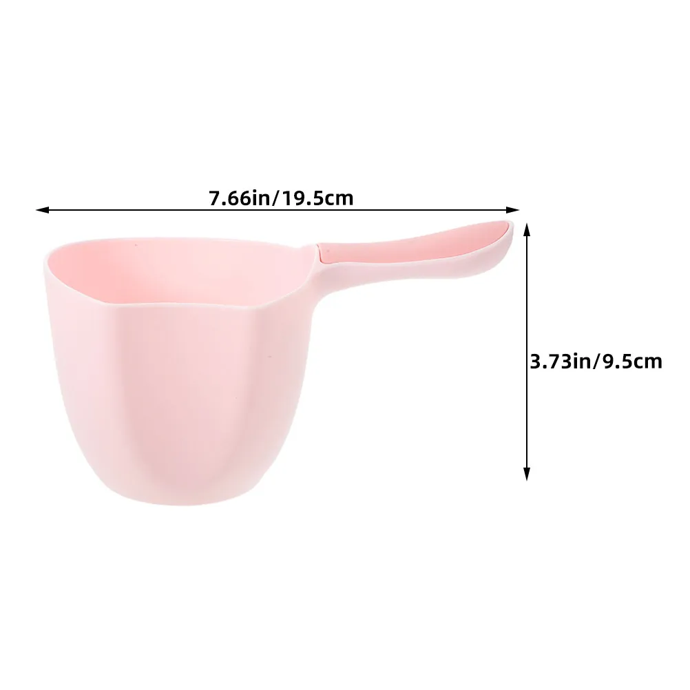 4Pcs Water Ladle Plastic Bathing Scoop with Handle Water Scoop Cup Bath Spoon Multipurpose Kitchen Bath Small Ladle