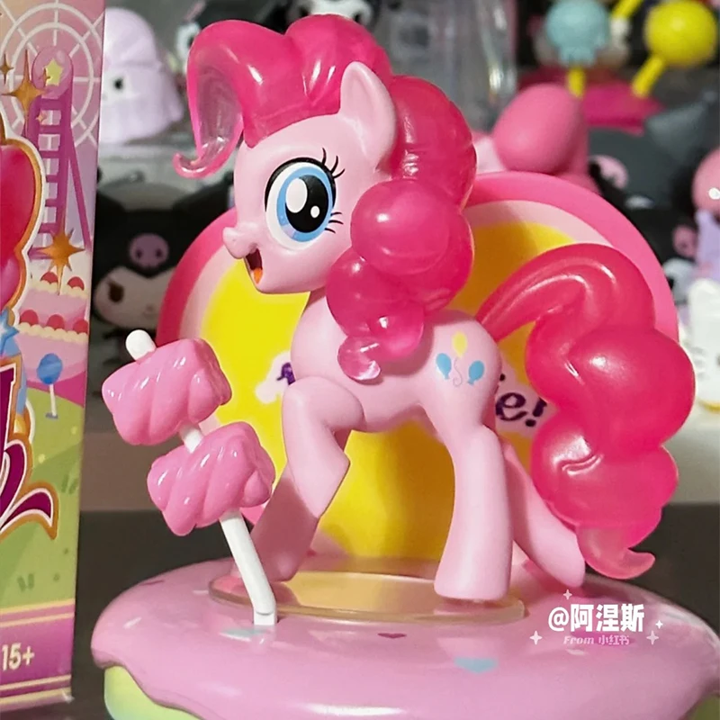 Genuine Miniso My Little Pony Sweetheart Paradise Series Blind Box Toys Pink Pie Rarity Apple Jake Fluttershy Model Xmas Gift