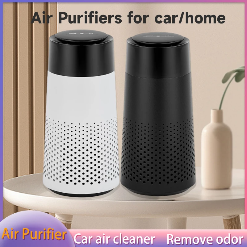 

Xiaomi Car Air Purifier Colorful Light Touch Screen HEPA Filter Remove Smoke Odor Negative Ion Type-c Charge Vehicle Air Cleaner