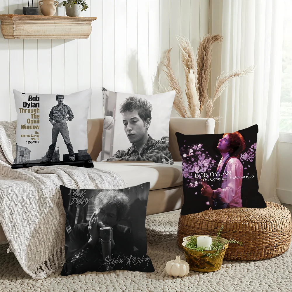 غطاء وسادة للمغني بوب ديلان غطاء وسادة لتزيين المنزل مناسب لغرفة النوم وأريكة مكتب السيارة #1