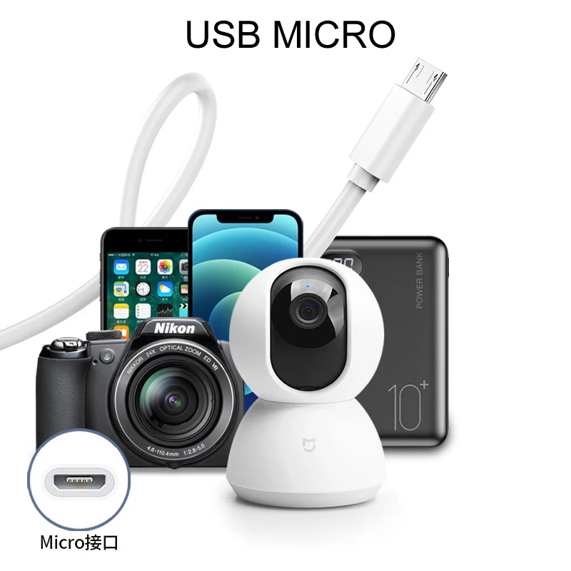 USB 3.0 مايكرو 2.4A 6A نوع C تمديد 14 متر/12 مللي متر/10 متر 8 متر 5 متر 3 متر 2 متر 1 متر شحن سريع كابل بيانات لشاومي سامسونج كاميرا PS5 PS4