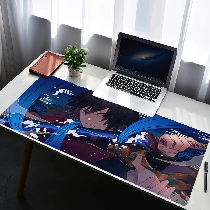

Mouse Pad Computer Gaming Accessories Mousepad Rubber Extended Desk Mat Laptop D-demon Slayer Tomioka Giyuu Gamer Keyboard Pad