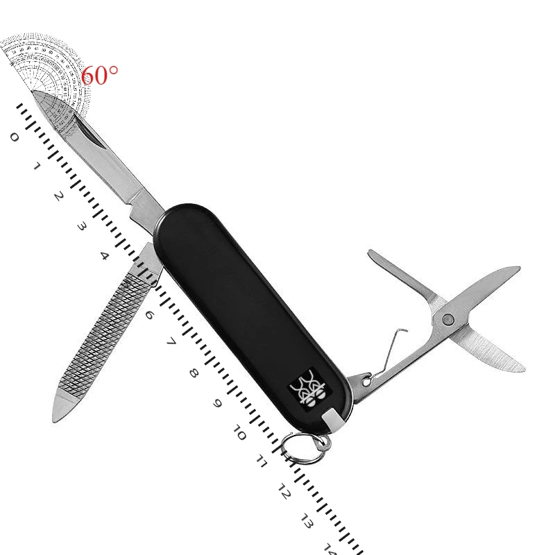 Germany DOUBLEDELI color multifunctional knife saber camping tool key folding knife 3-in-1 folding knife 2024