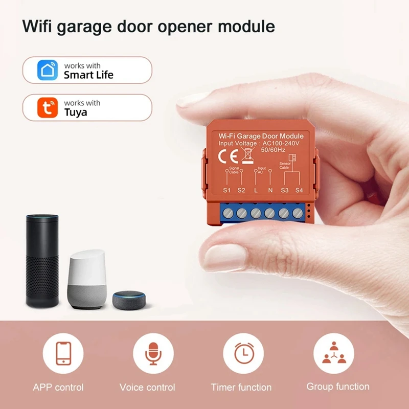 Tuya Wifi Garage Door Opener Switch Remote Controller Wireless Smart Garage Door Timer Opener Module