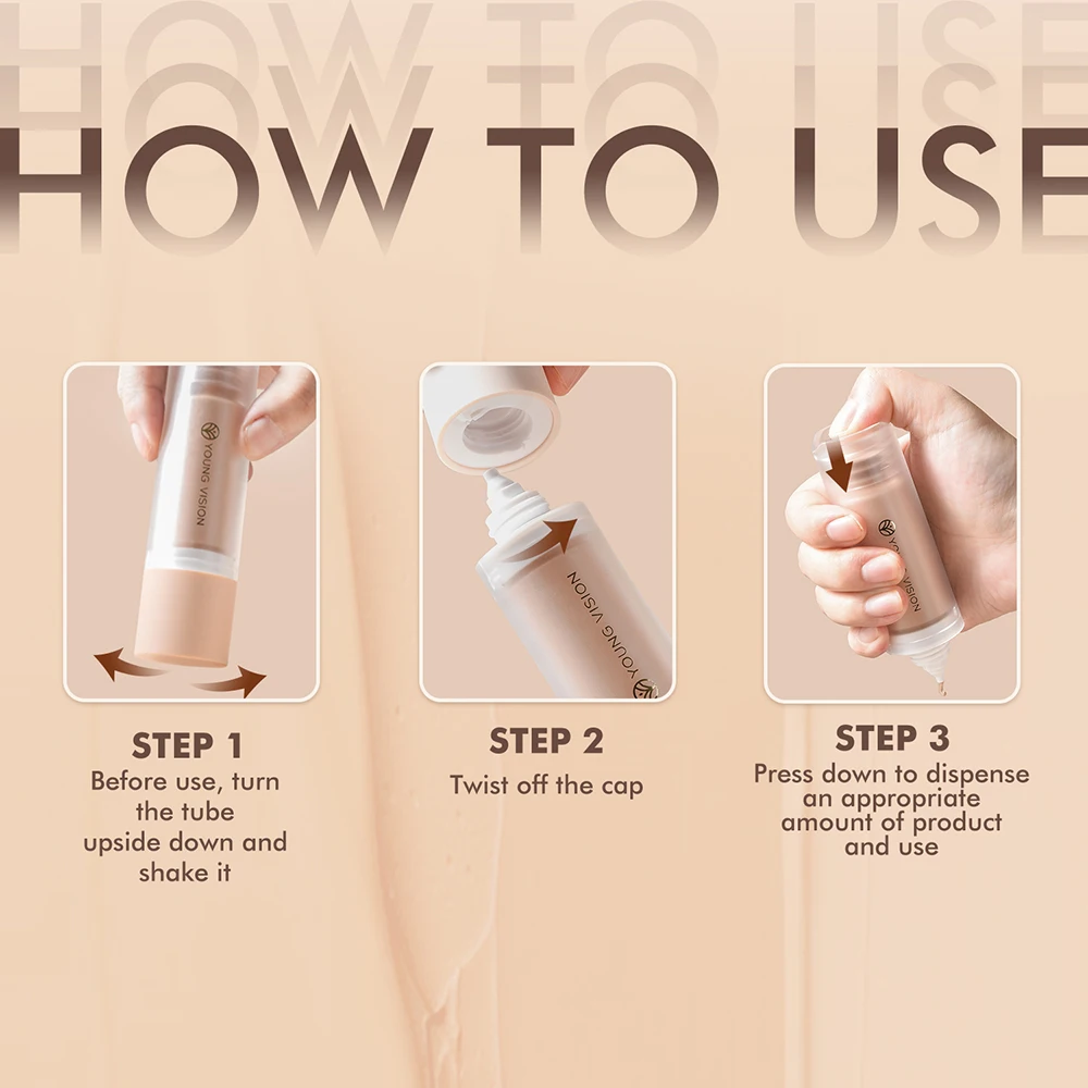 Wodoodporny płynny korektor podkład kremowy makijaż długotrwały nawilżający kryjący trądzik cienie pod oczami modelujący kontur twarzy kosmetyk