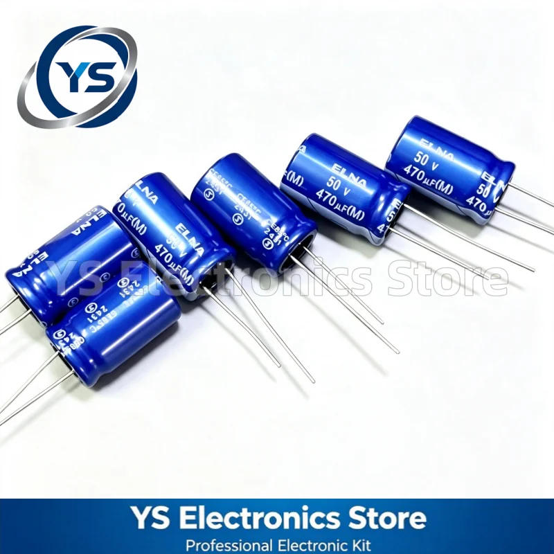 10/50/100/200pcs 50V470UF ELNA RE3 Series 12.5X20mm HiFi Audio Capacitor RE3-50V471MI5# 50V470UF 470UF 50V Original and NEW