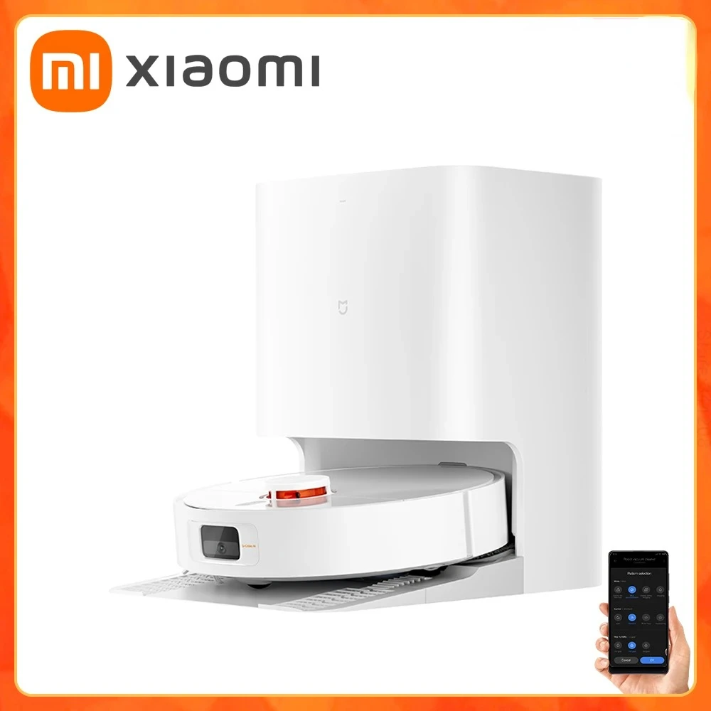 XIAOMI MIJIA Self Robot Vacuum Cleaners Mop H40 Smart Home Sweeping High Speed Rotary Scrubbing 6000PA Cyclone Suction LDS Laser