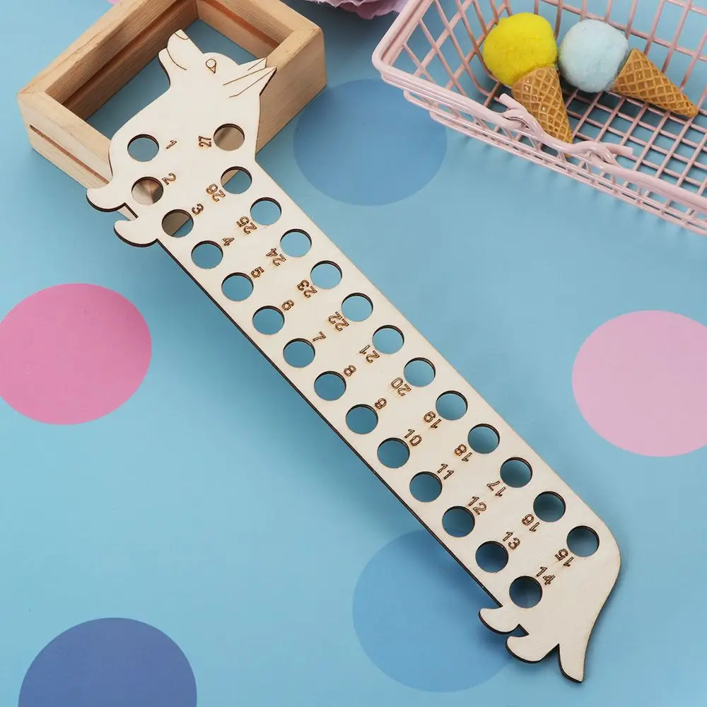 Wood Cartoon Embroidery Floss Organizer Cross Stitch Thread Holder Storage Tools Household DIY Needle Crafts Sewing Accessories